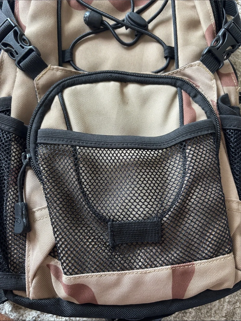High Sierra Tan and Brown Camo Daypack Backpack